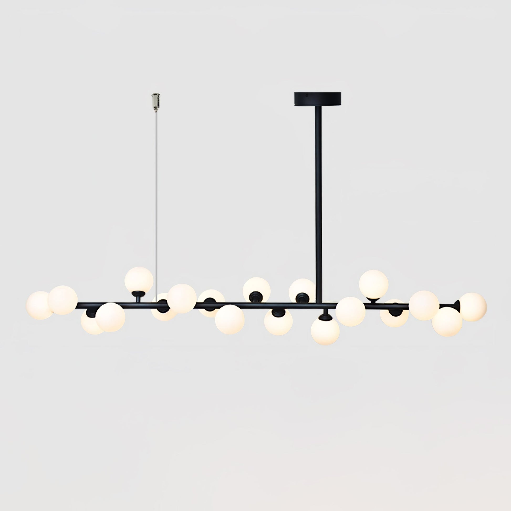 Linear Balls Chandelier L 70.9″ x H 19.7″ / L 180cm x H 50cm / Black & White Chandelier