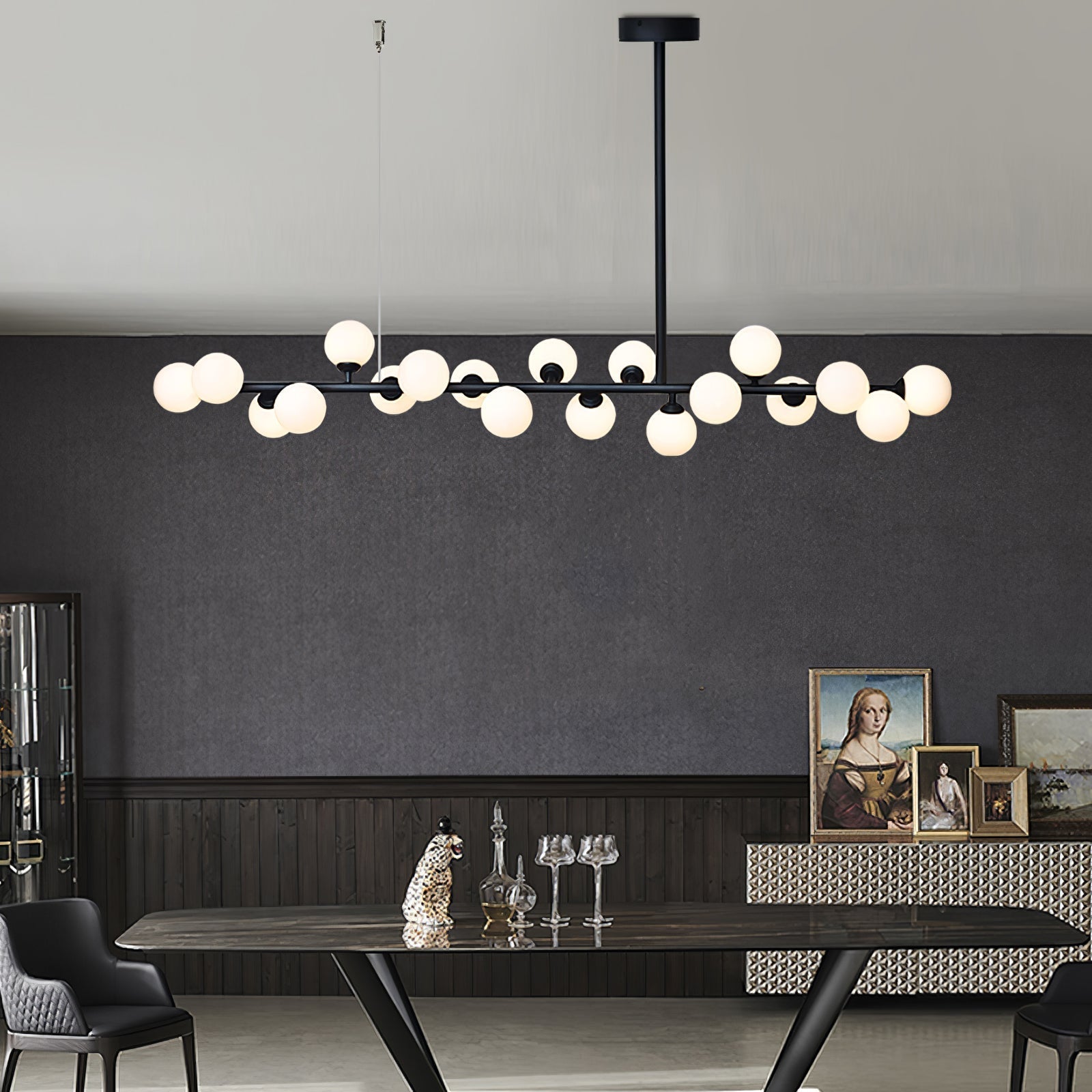 Linear Balls Chandelier Chandelier