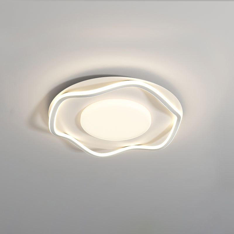 Minimalist Cloud Shape Ceiling Lamp Dia 18.9″ x H 3.9″ / Dia 48cm x H 10cm / White / Cool Light Ceiling lamp