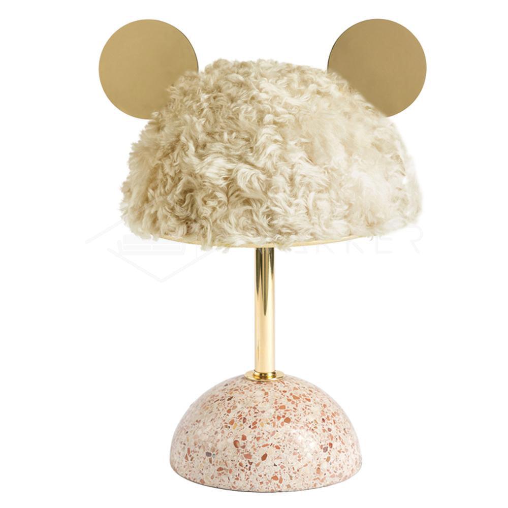 Minos Table Lamp Dia 11″ x H 17.3″ / Dia 28cm x H 44cm / Beige / US Plug Table lamp