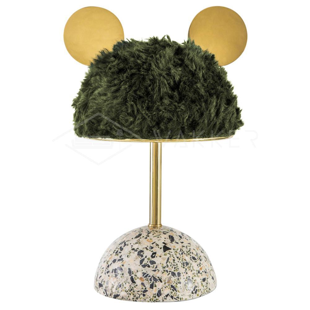 Minos Table Lamp Dia 11″ x H 17.3″ / Dia 28cm x H 44cm / Dark green / US Plug Table lamp
