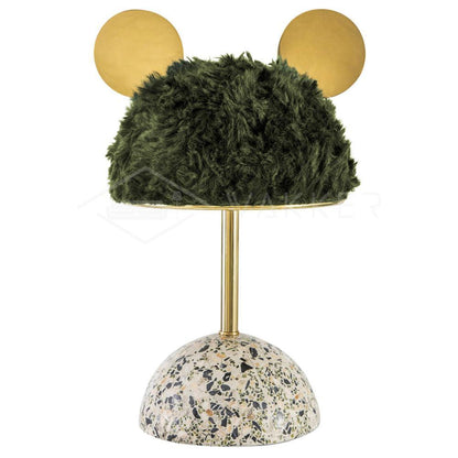 Minos Table Lamp Dia 11″ x H 17.3″ / Dia 28cm x H 44cm / Dark green / US Plug Table lamp