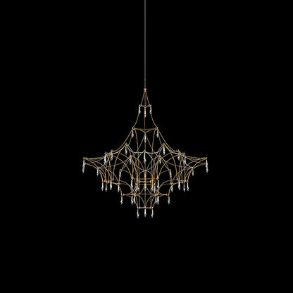 Mira Chandeliers ? 23.6″ x H 23.6″ / Dia 60cm x H 60cm / Gold / Warm White Chandelier
