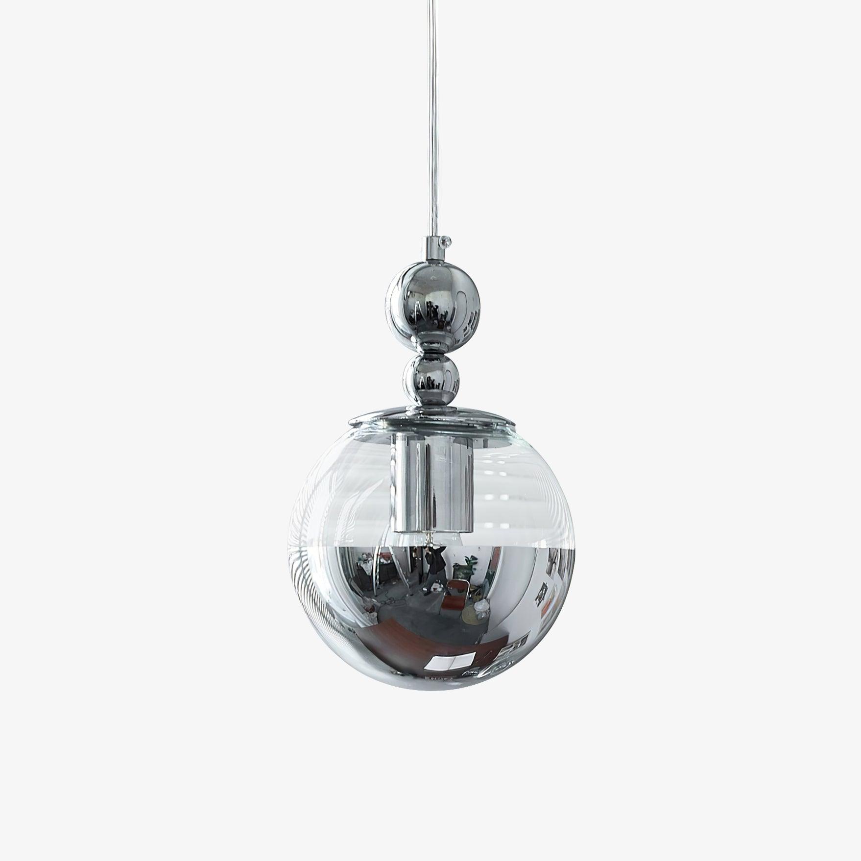 Mirrorball Pendant Light Dia 5.9″ x H 9.8″ / Dia 15cm x H 25cm / Chrome Pendant light