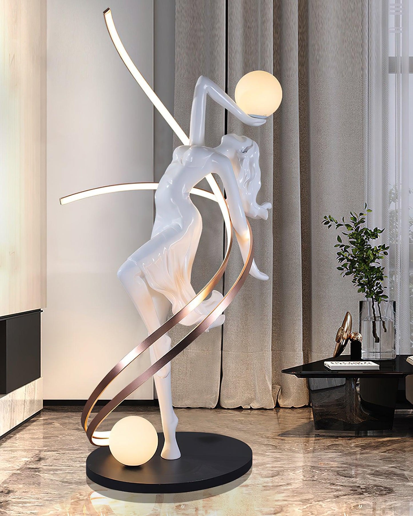 Misha Goddess Statue Floor Lamp Floor lamp