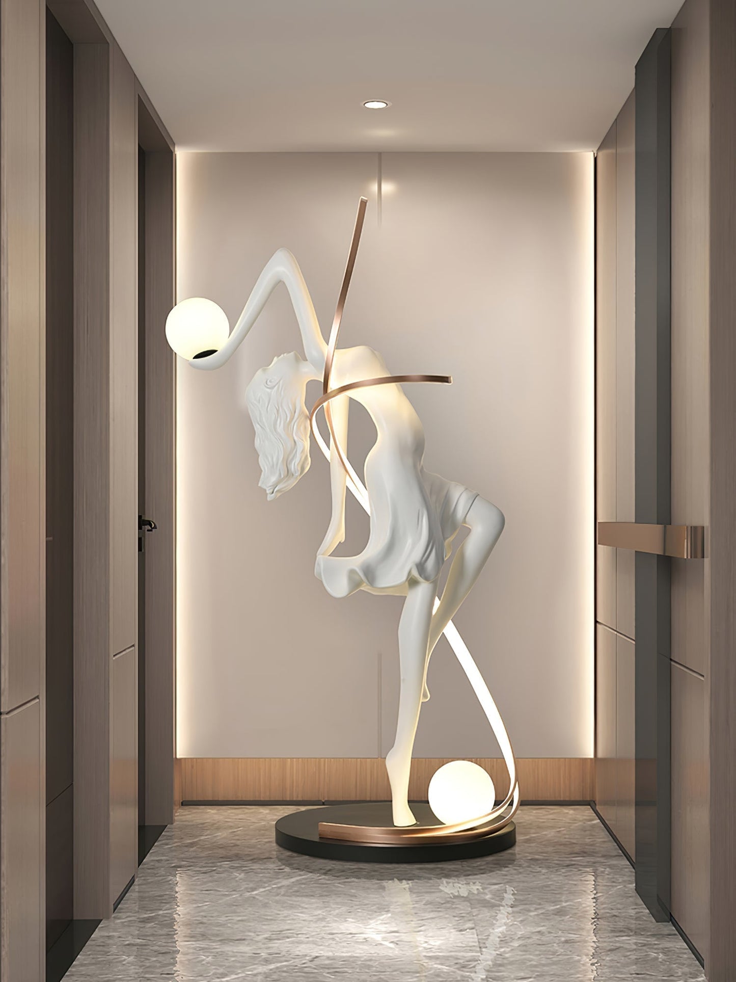 Misha Goddess Statue Floor Lamp Floor lamp
