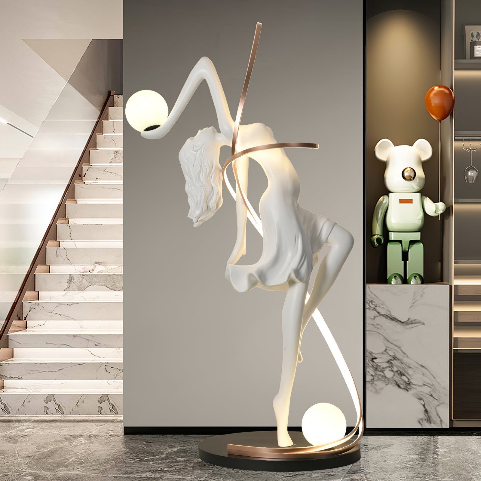 Misha Goddess Statue Floor Lamp Floor lamp