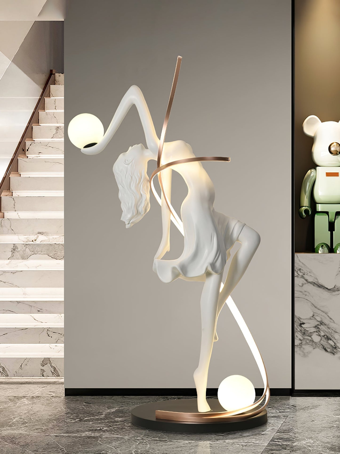 Misha Goddess Statue Floor Lamp Floor lamp