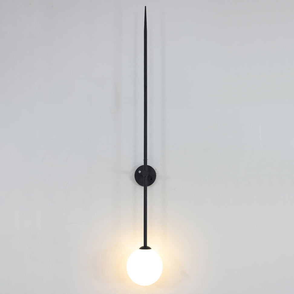 Mobile Wall Lamp Mini Size: Dia 3.9″ x H 19.7″ / Black 1001 Wall lamp
