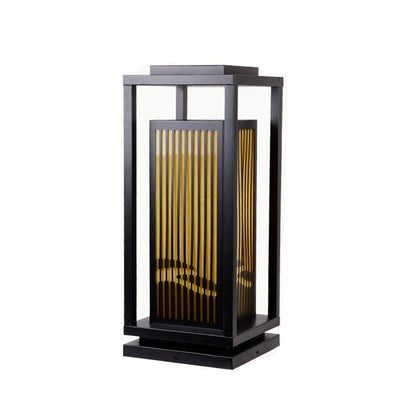 Modern Square Cage Garden Light ? 9.8″ x H 23.6″ / Dia 25cm x H 60cm / Black Table lamp