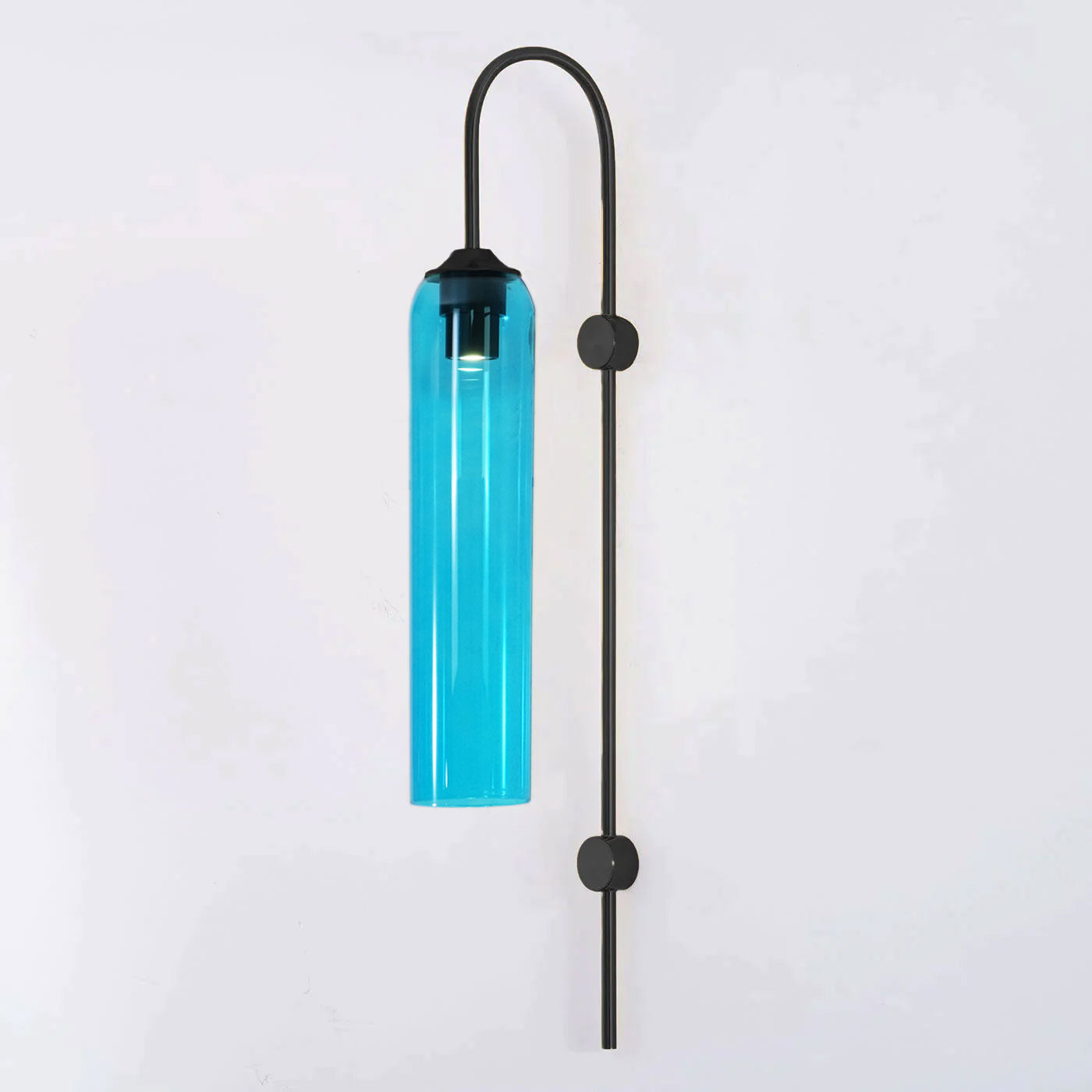 Modern Glass Wall Lamp W 7.5″ x H 31.5″ / W 19cm x H 80cm / Black / Sky Blue 1001 Wall lamp
