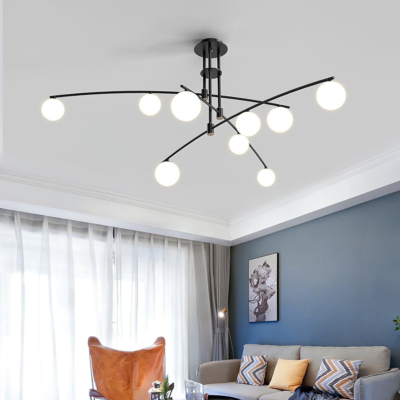Modern Long Arm Chandelier Chandelier