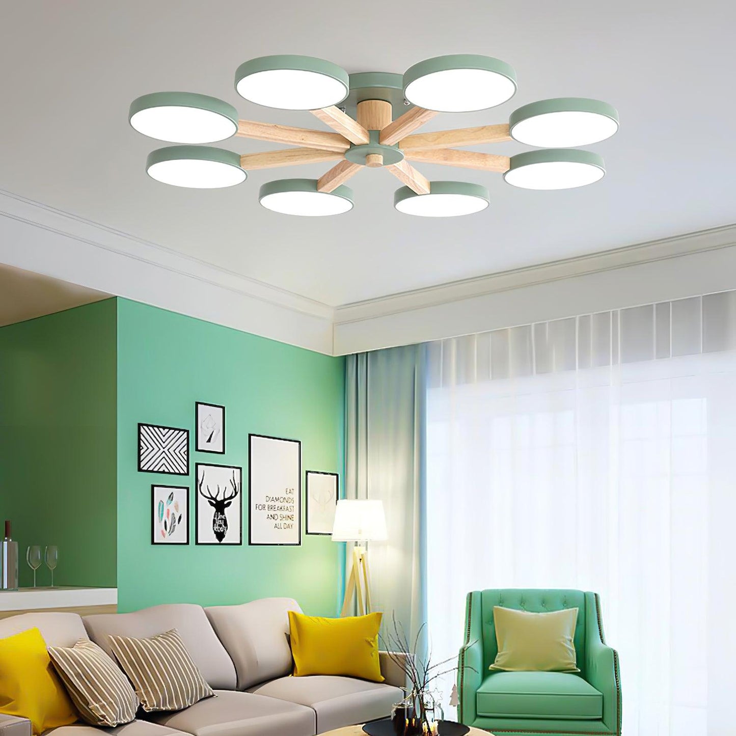 Modern Multi Stem Chandelier Chandelier