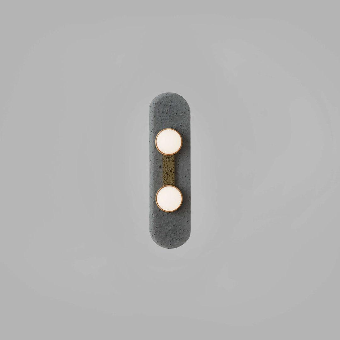 Modulo Wall Light 2 heads Dia 4.7″ x H 13.8″ / Dia 12cm x H 35cm / Gold + Smoke grey / Warm Light Wall lamp