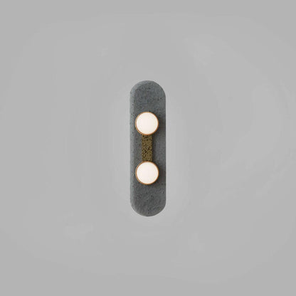 Modulo Wall Light 2 heads Dia 4.7″ x H 13.8″ / Dia 12cm x H 35cm / Gold + Smoke grey / Warm Light Wall lamp