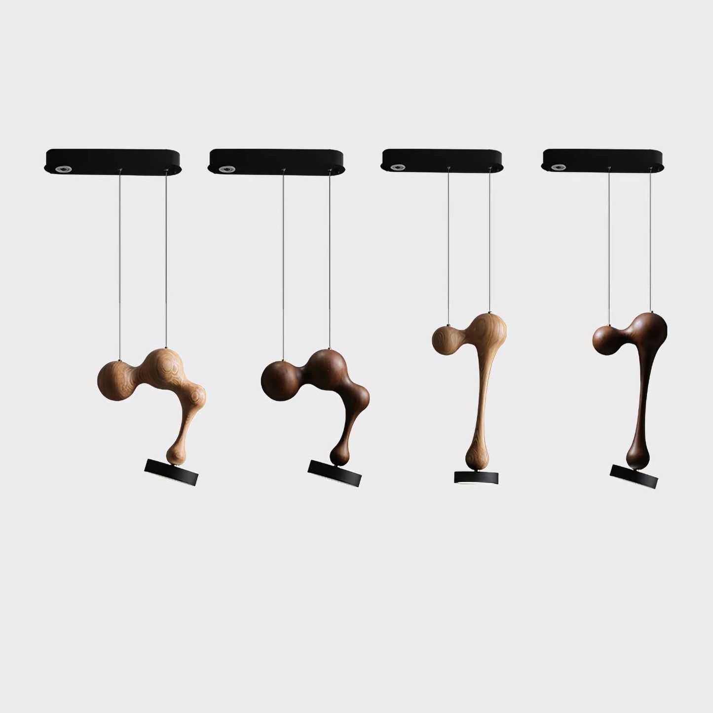 Molecule Wooden Pendant Light