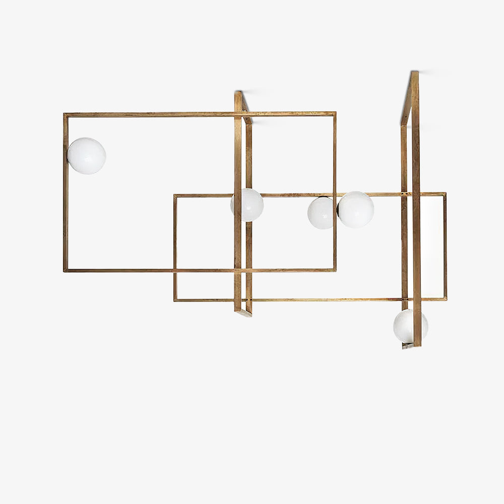 Mondrian Glass Ceiling Light Chandelier