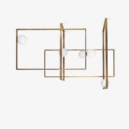 Mondrian Glass Ceiling Light Chandelier