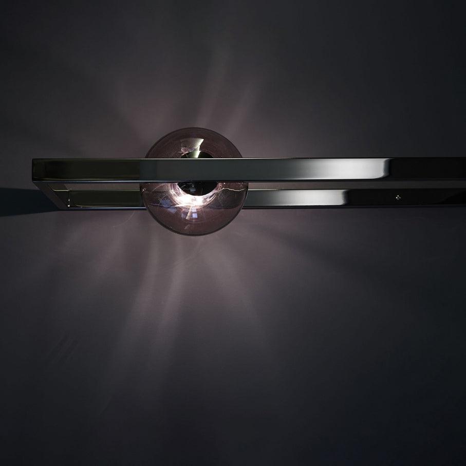 Mondrian Glass Sconce L 27.5″ x W 9.8″ x H 5.9″ / L 70cm x W 25cm x H 15cm / Black Wall lamp