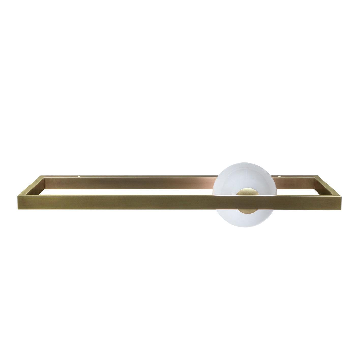 Mondrian Glass Sconce L 27.5″ x W 9.8″ x H 5.9″ / L 70cm x W 25cm x H 15cm / Copper Wall lamp