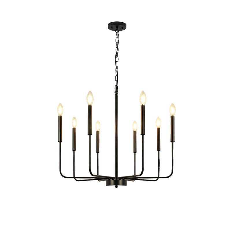 Monroe Chandelier 8 Heads ? 30.7″ x H 19.7″/ Dia 78cm x H 50cm / Black Chandelier