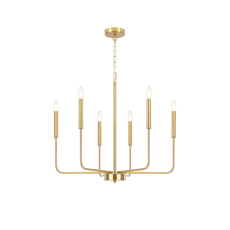 Monroe Chandelier 6 Heads ? 26.2″ x H 19.7″/ Dia 66.5cm x H 50cm / Brass Chandelier