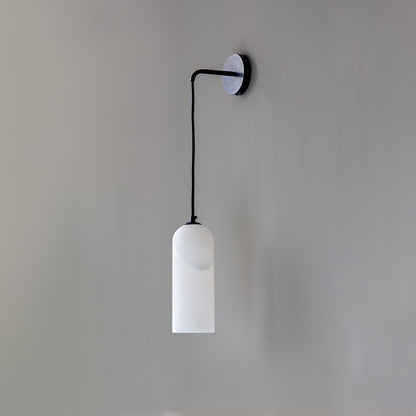 Monty Wall Lamp Model B ? 3.9″ x H 10.2″ / Dia 10cm x H 26cm / Black & White / Single Wall lamp