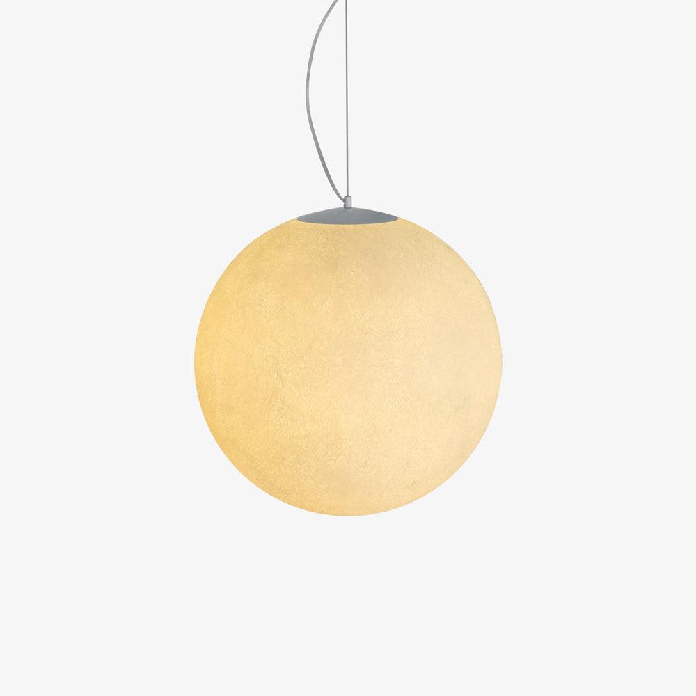 Moon Pendant Lamp Dia 5.9″ x H 5.9″ / Dia 15cm x H 15cm / White / Warm Light Pendant light