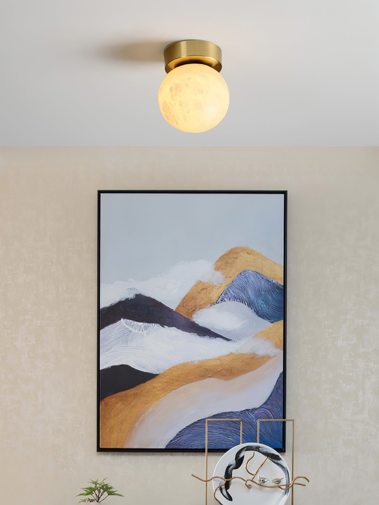 Moon Alabaster Ceiling Light Ceiling lamp