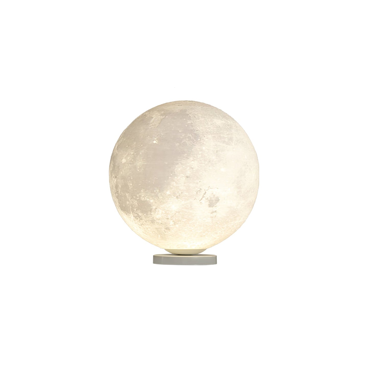 Moon Table Lamp Dia 9.8″ x H 9.8″ / White & Warm Light / US Plug Table lamp