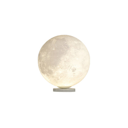 Moon Table Lamp Dia 9.8″ x H 9.8″ / White & Warm Light / US Plug Table lamp