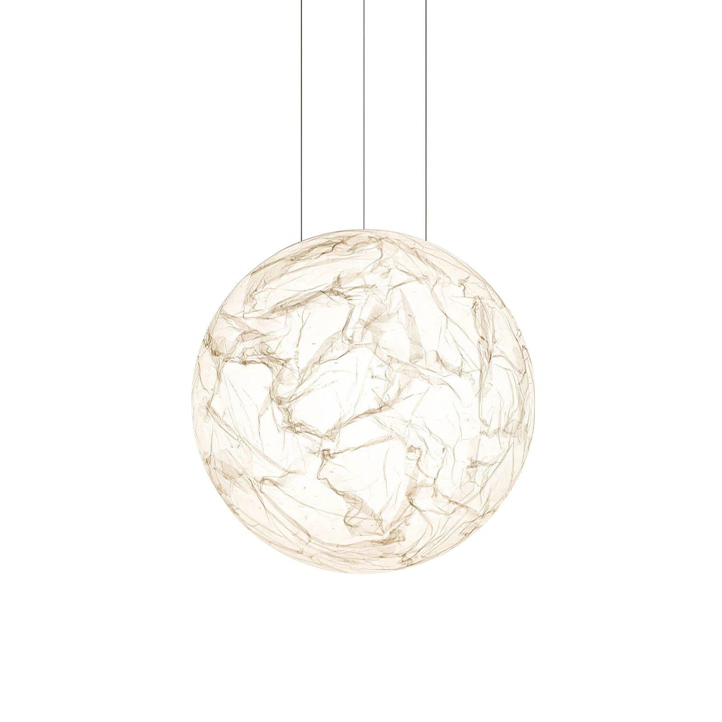 Moon Silk Pendant Lamp Dia 23.6″ x H 23.6″ / Dia 60cm x H 60cm / White Pendant light