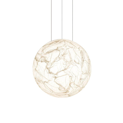 Moon Silk Pendant Lamp Dia 23.6″ x H 23.6″ / Dia 60cm x H 60cm / White Pendant light