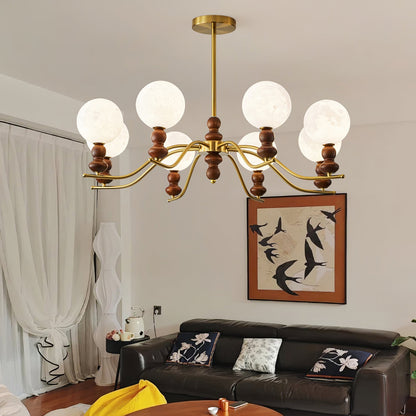 Moonlit Globe Chandelier Chandelier