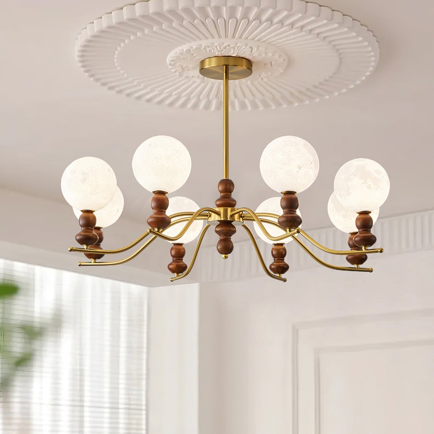Moonlit Globe Chandelier Chandelier