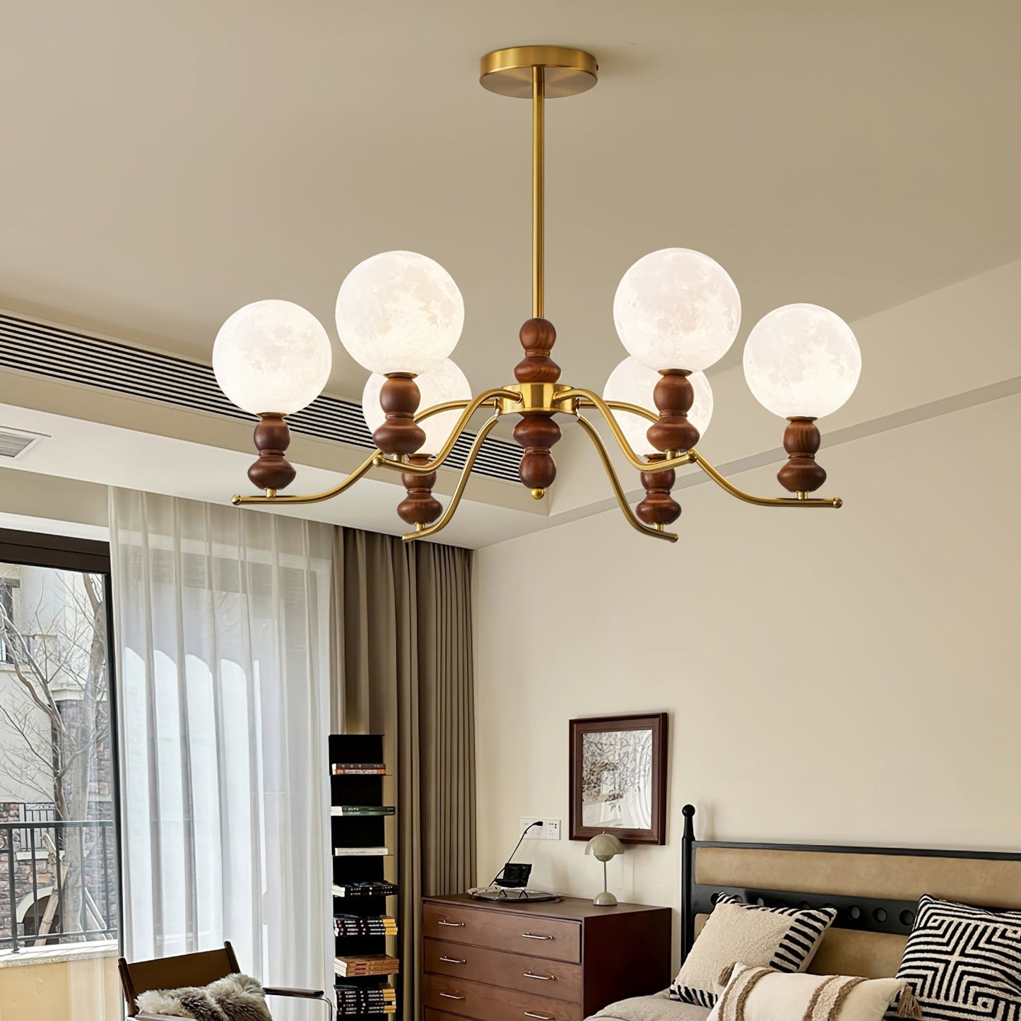 Moonlit Globe Chandelier Chandelier