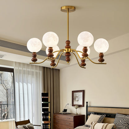 Moonlit Globe Chandelier Chandelier