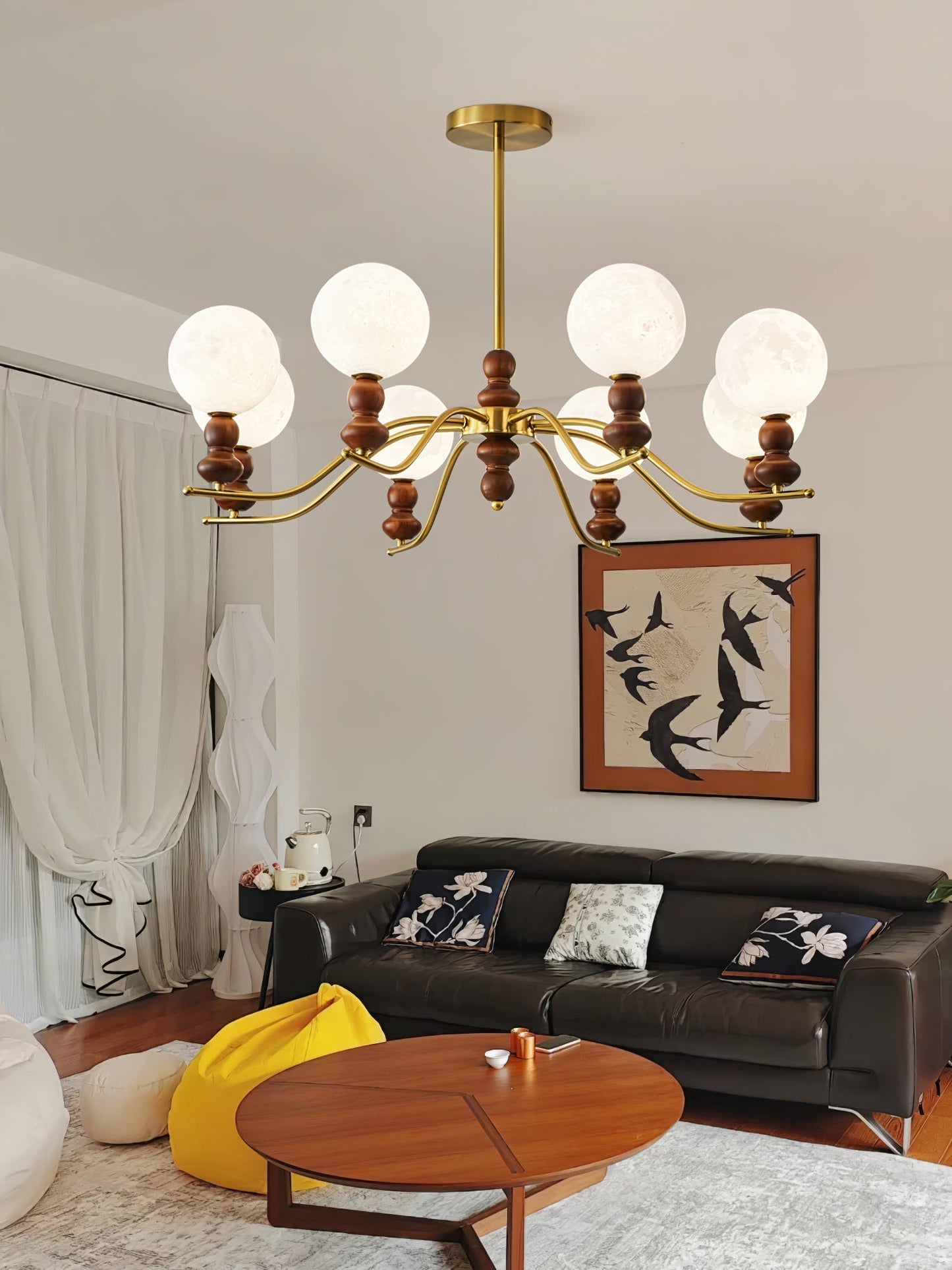 Moonlit Globe Chandelier Chandelier