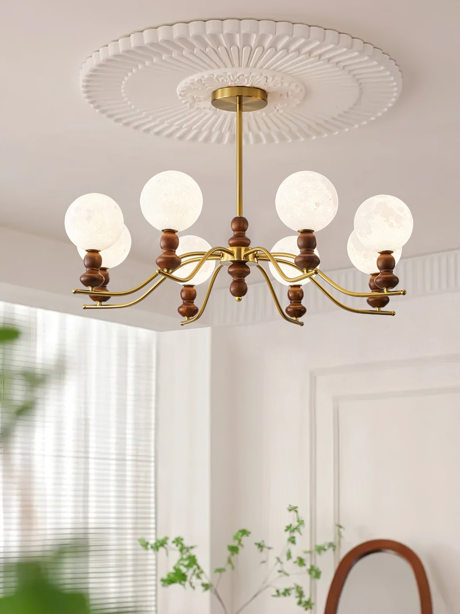 Moonlit Globe Chandelier Chandelier