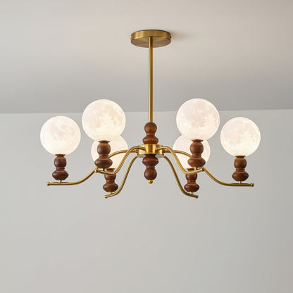 Moonlit Globe Chandelier Chandelier