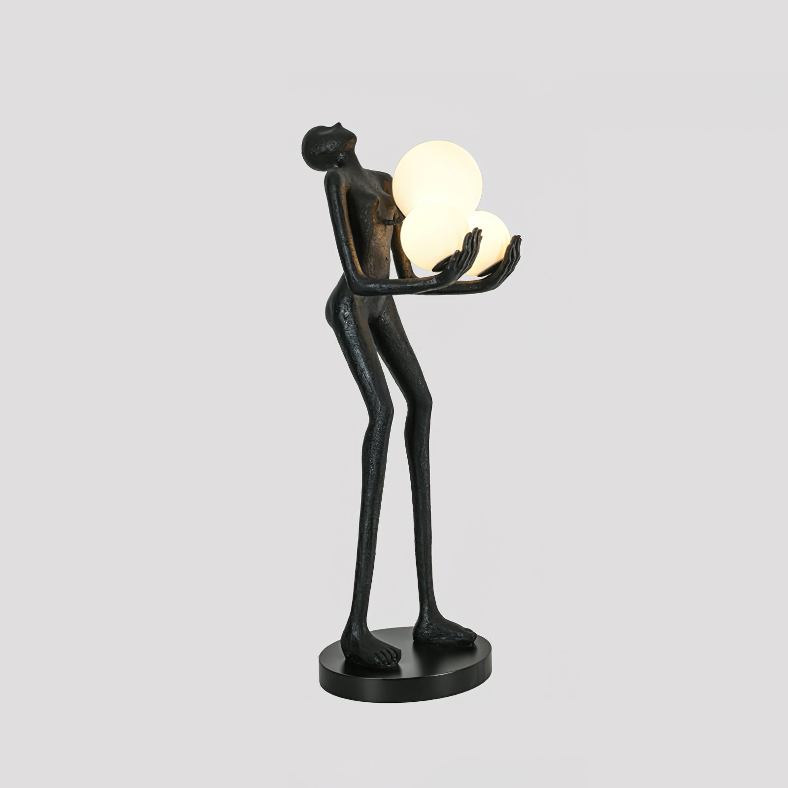 Moonlit Guardian Floor Lamp Dia 17.7″ x H 47.2″ / Dia 45cm x H 120cm / Black & White / US Plug Floor lamp
