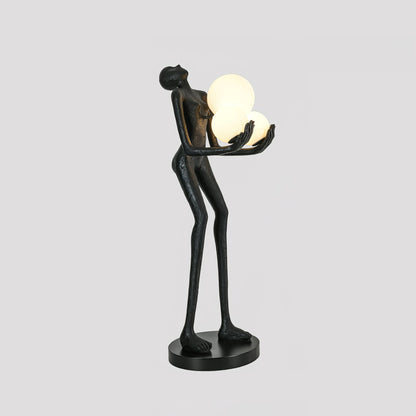 Moonlit Guardian Floor Lamp Dia 17.7″ x H 47.2″ / Dia 45cm x H 120cm / Black & White / US Plug Floor lamp