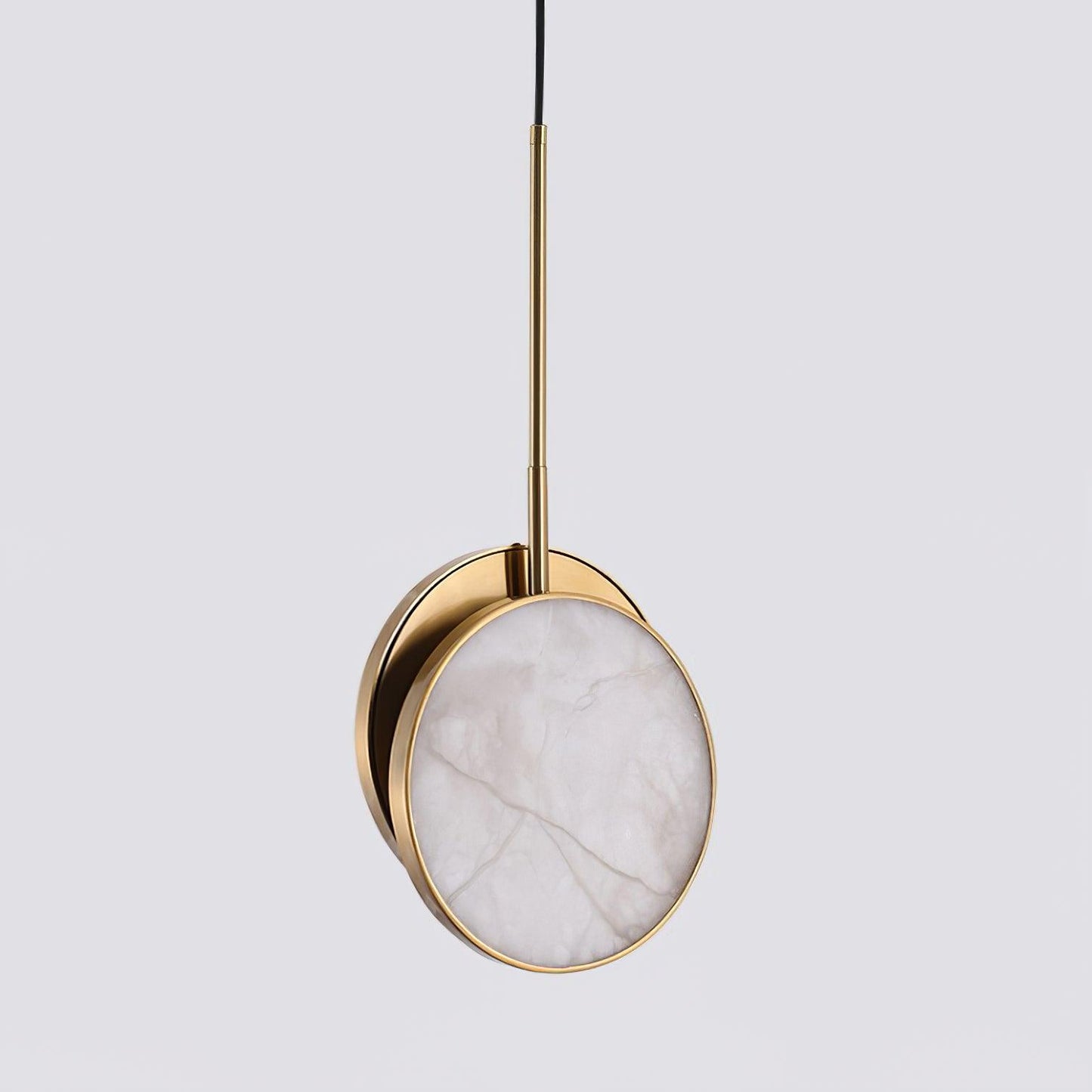Moonshade Pendant Light ? 8.7″ x H 19.7″ / Dia 22cm x H 50cm / Brass + White Pendant light