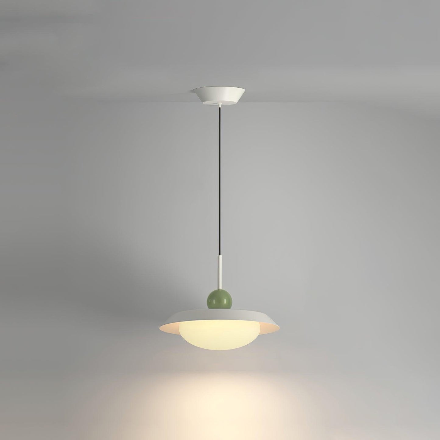 Morandi Layered Pendant Lamp 1 layer Dia 15.7″ x H 8.7″ / Dia 40cm x H 22cm / White / Three-Color Changing Light Pendant