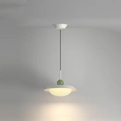 Morandi Layered Pendant Lamp 1 layer Dia 15.7″ x H 8.7″ / Dia 40cm x H 22cm / White / Three-Color Changing Light Pendant