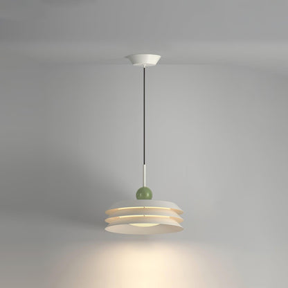 Morandi Layered Pendant Lamp 3 layers Dia 15.7″ x H 9.1″ / Dia 40cm x H 23cm / White / Three-Color Changing Light Pendant