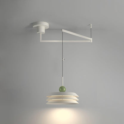 Morandi Layered Pendant Lamp 3 layers L 39.4″ x Dia 15.7″ x H 9.1″ / L 100cm x Dia 40cm x H 23cm / White / Three-Color