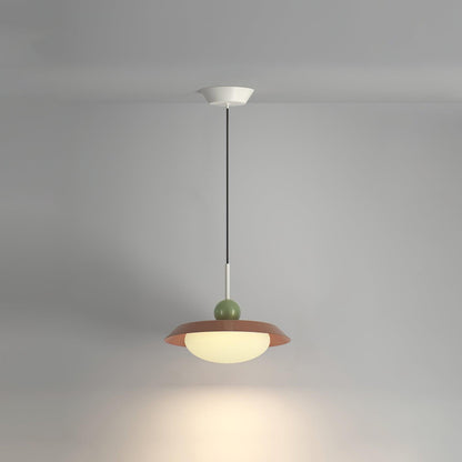 Morandi Layered Pendant Lamp 1 layer Dia 15.7″ x H 8.7″ / Dia 40cm x H 22cm / Red / Three-Color Changing Light Pendant