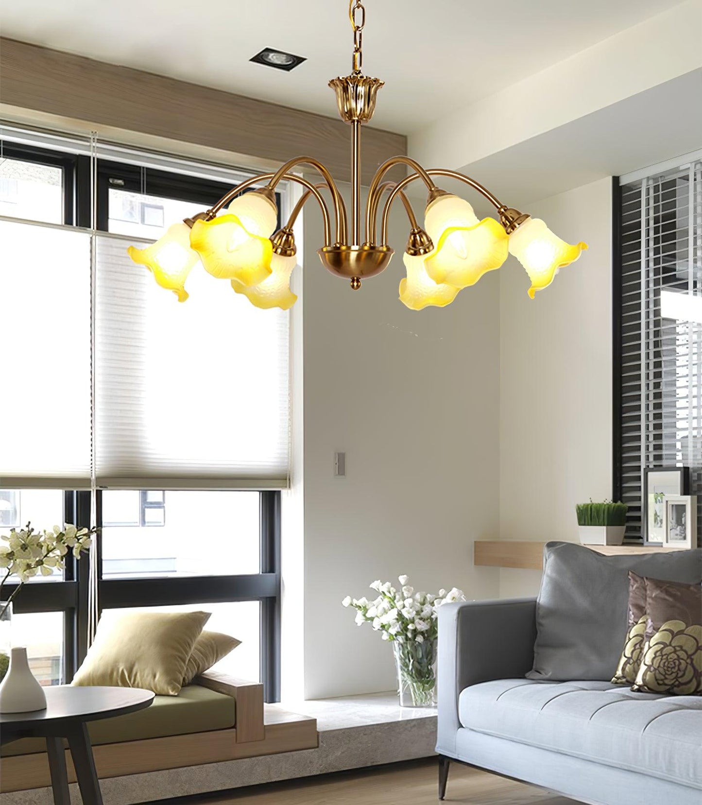 Morning Glory Chandelier Chandelier