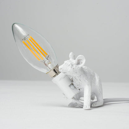 Mouse Table Light W 2.4″ x L 8.3″ x H 3.2″ / W 6.2cm x L 21cm x H 8.1cm / White / US Plug Table lamp